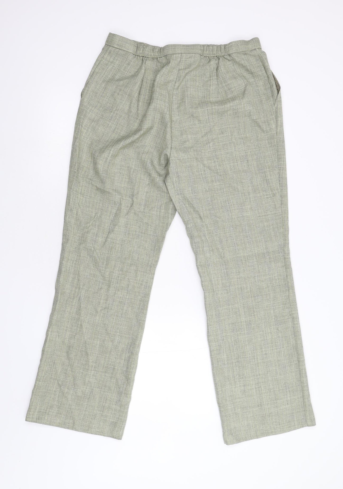 Marks & Spencer Womens Green   Trousers  Size 14 L29 in