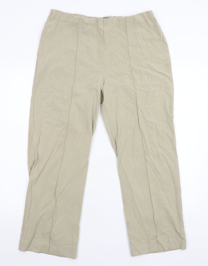 Autonomy Womens Beige Trousers Size 16 L26 in