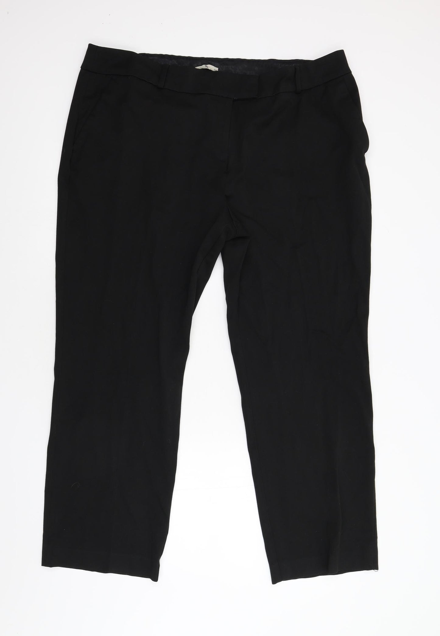 TU Womens Black   Trousers  Size 22 L29 in