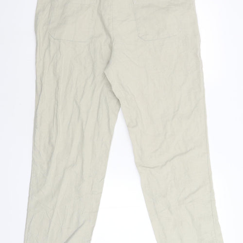 M&S Womens Beige   Trousers  Size 34 L31 in