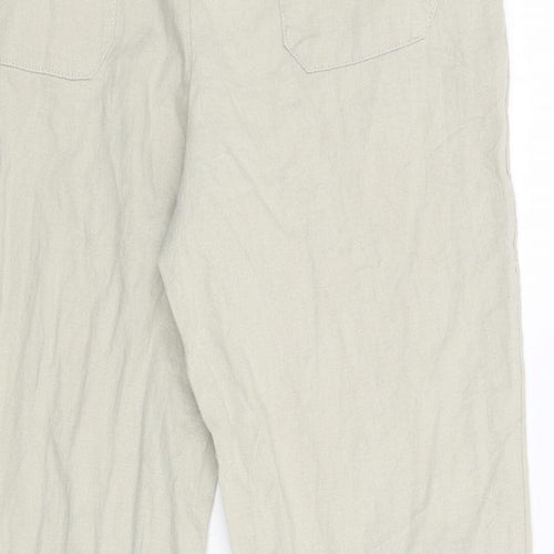 M&S Womens Beige   Trousers  Size 34 L31 in