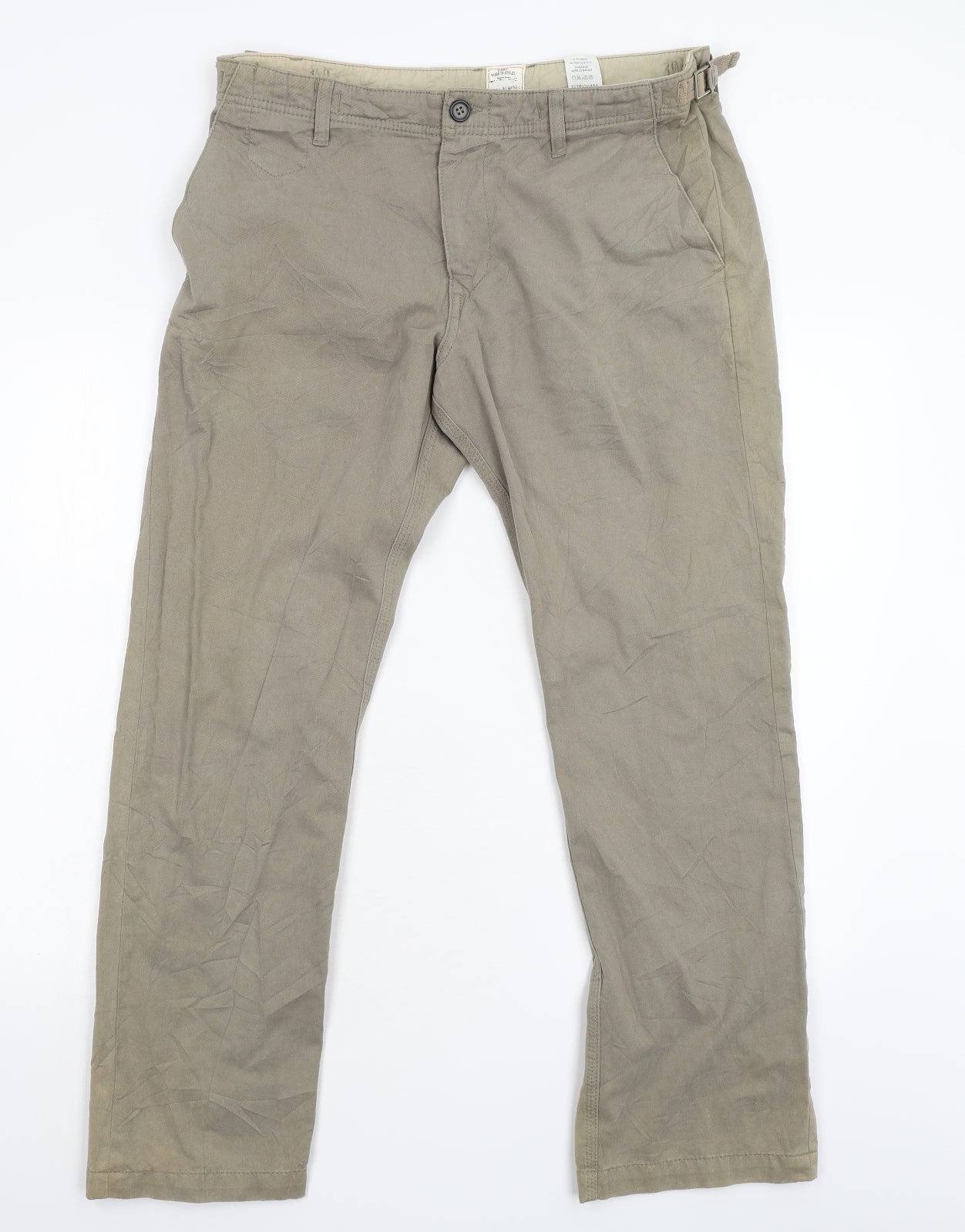 NEXT Mens Beige  Denim Trousers  Size 34 L30 in