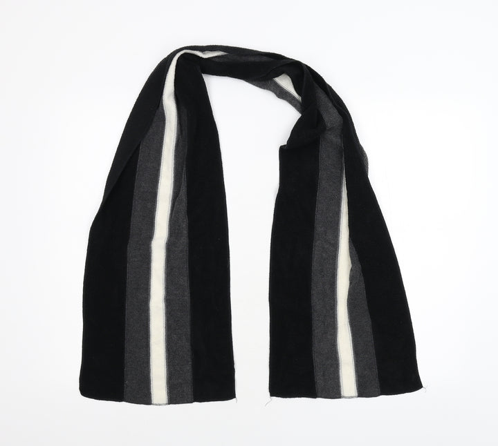 Woolworths Womens Black Striped Fleece  Scarf