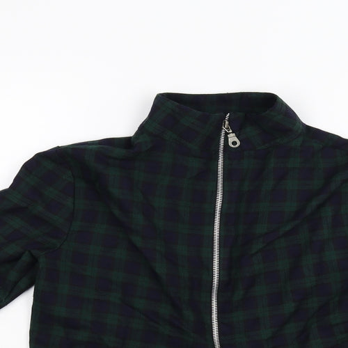 ASOS Womens Blue Check  Jacket  Size 8  - Cropped