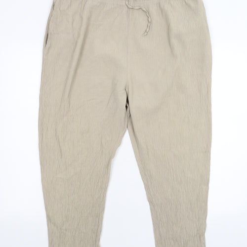 Preworn Womens Beige   Trousers  Size 18 L25 in