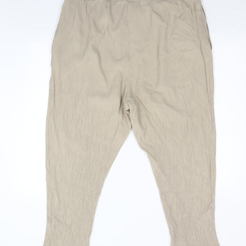 Preworn Womens Beige   Trousers  Size 18 L25 in