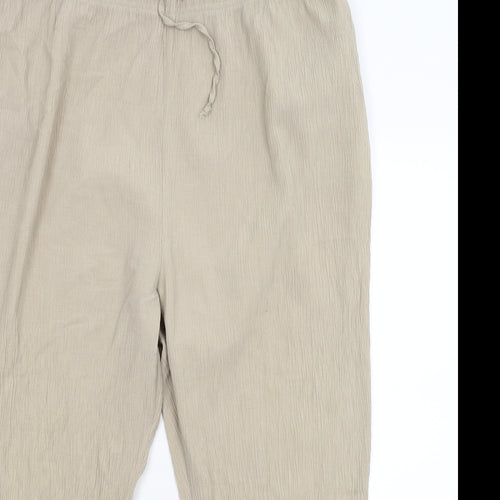 Preworn Womens Beige   Trousers  Size 18 L25 in