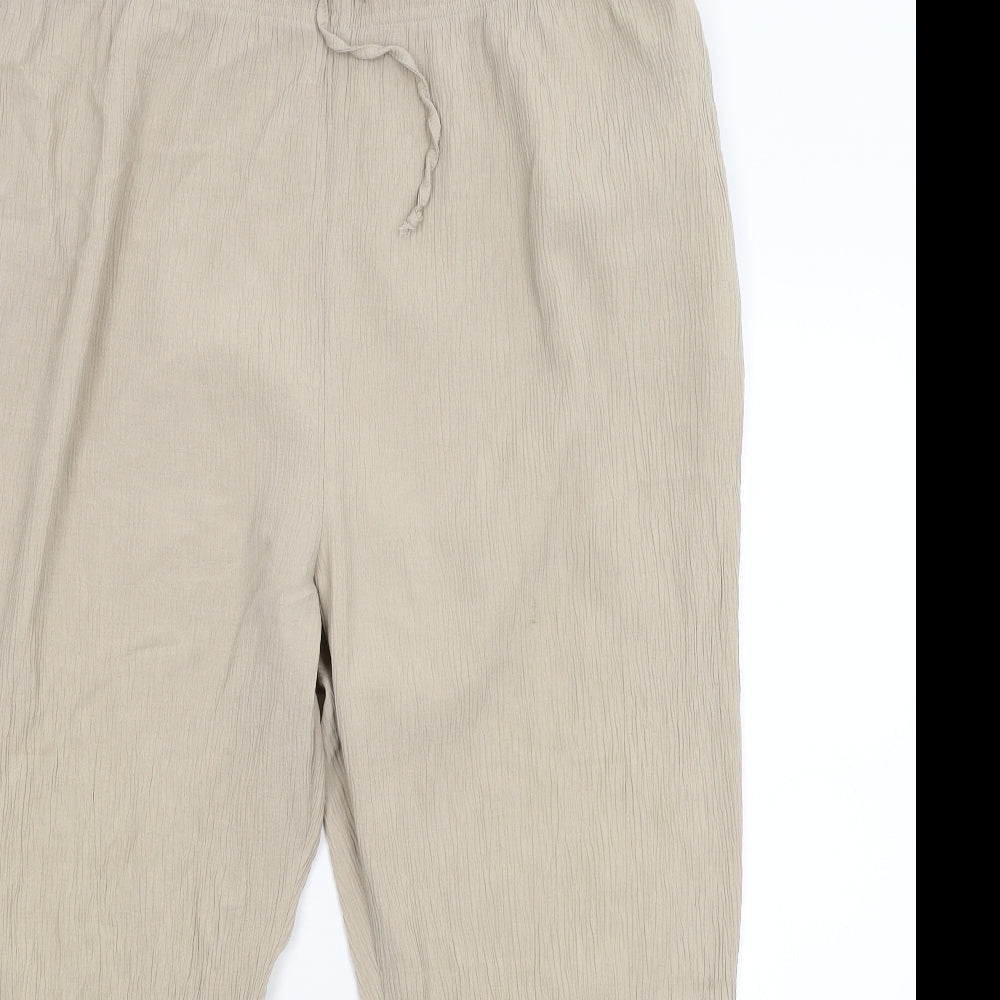 Preworn Womens Beige   Trousers  Size 18 L25 in