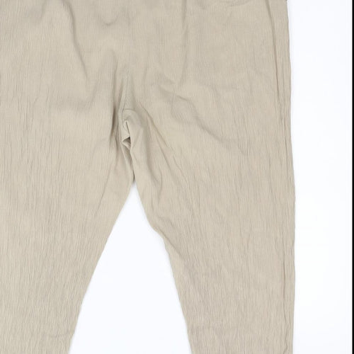 Preworn Womens Beige   Trousers  Size 18 L25 in
