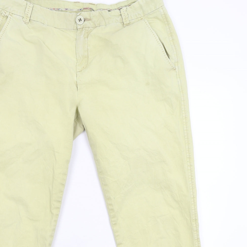Indigo Womens Yellow   Trousers  Size 14 L36 in