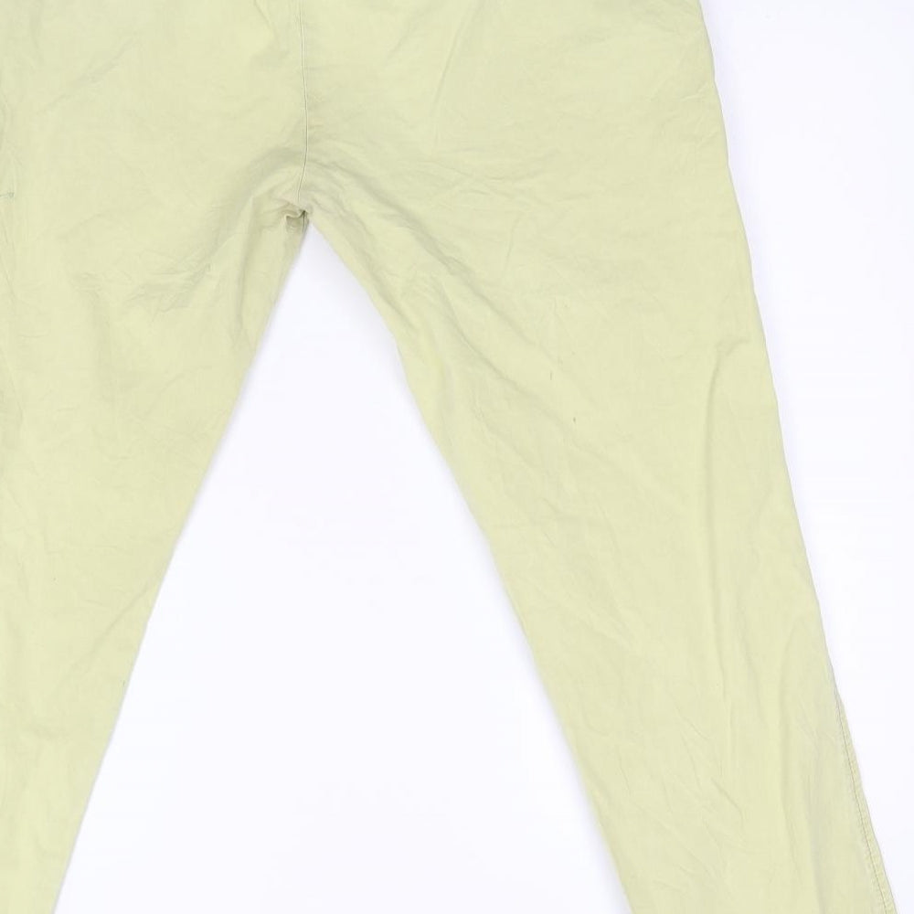 Indigo Womens Yellow   Trousers  Size 14 L36 in