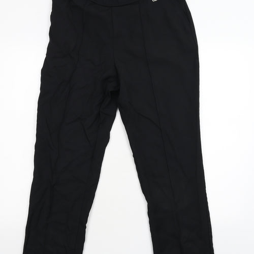 M&S Womens Black   Trousers  Size 12 L26 in