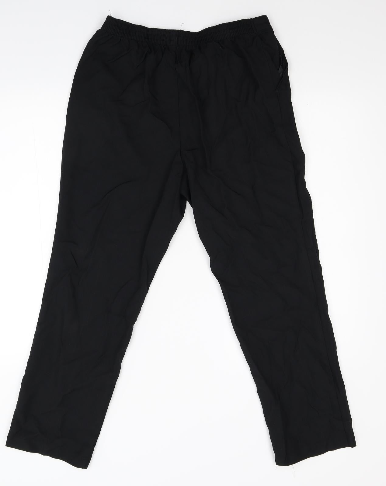 M&S Womens Black   Trousers  Size 12 L26 in