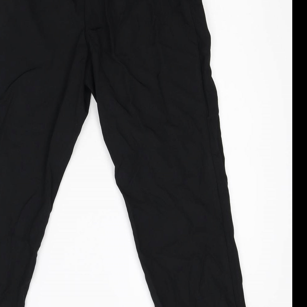 M&S Womens Black   Trousers  Size 12 L26 in