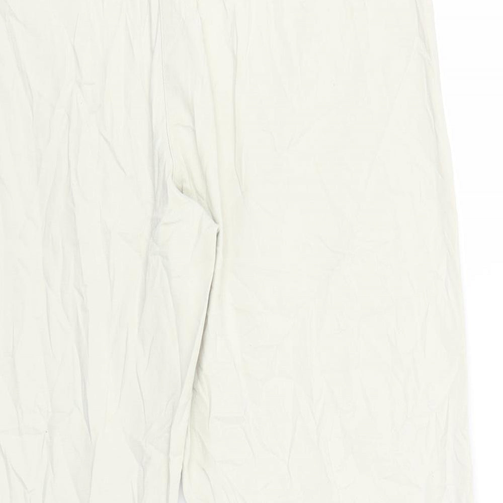 Papaya Womens Ivory   Trousers  Size 12 L22 in