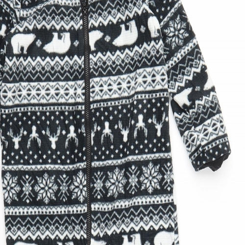 TU Boys Black Fair Isle   One Piece Size 4-5 Years
