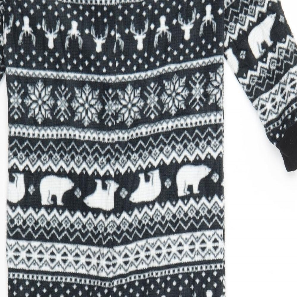 TU Boys Black Fair Isle   One Piece Size 4-5 Years