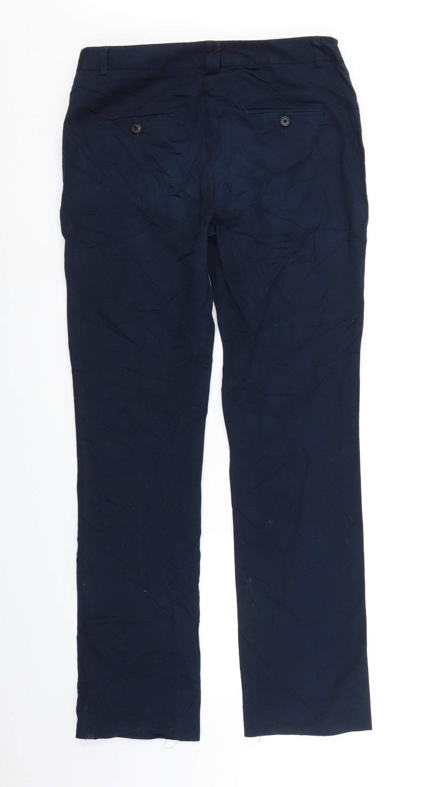 Zara Womens Blue   Chino Trousers Size 10 L30 in