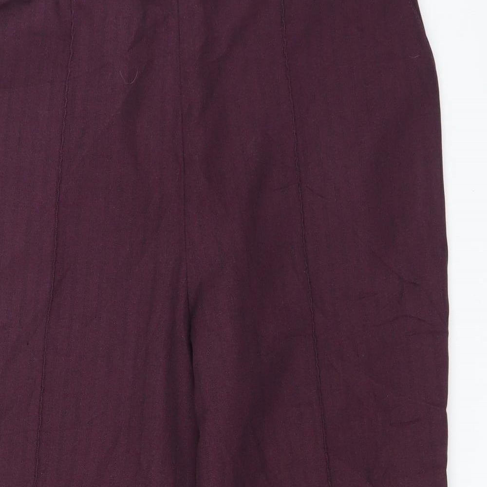 Marks and Spencer Womens Purple   Trousers  Size 12 L22 in