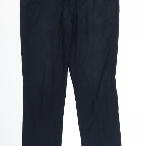 H&M Mens Blue   Trousers  Size 34 L30 in