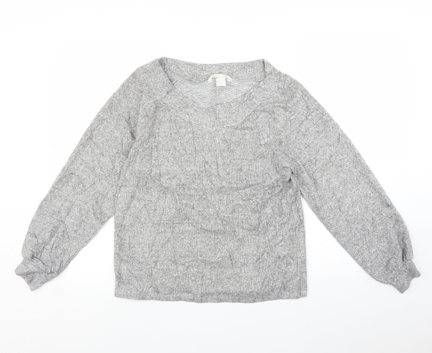 H&M Womens Grey   Pullover Jumper Size S