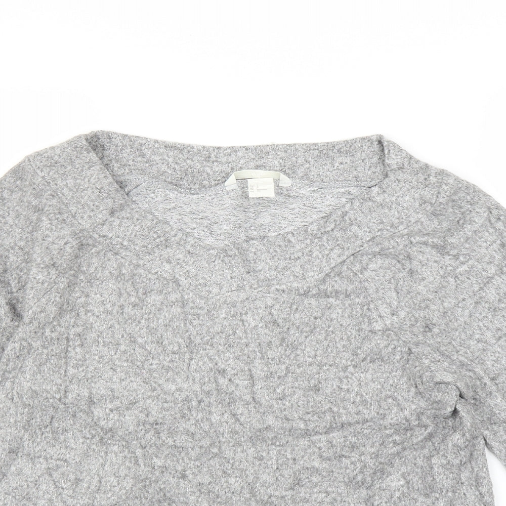 H&M Womens Grey   Pullover Jumper Size S