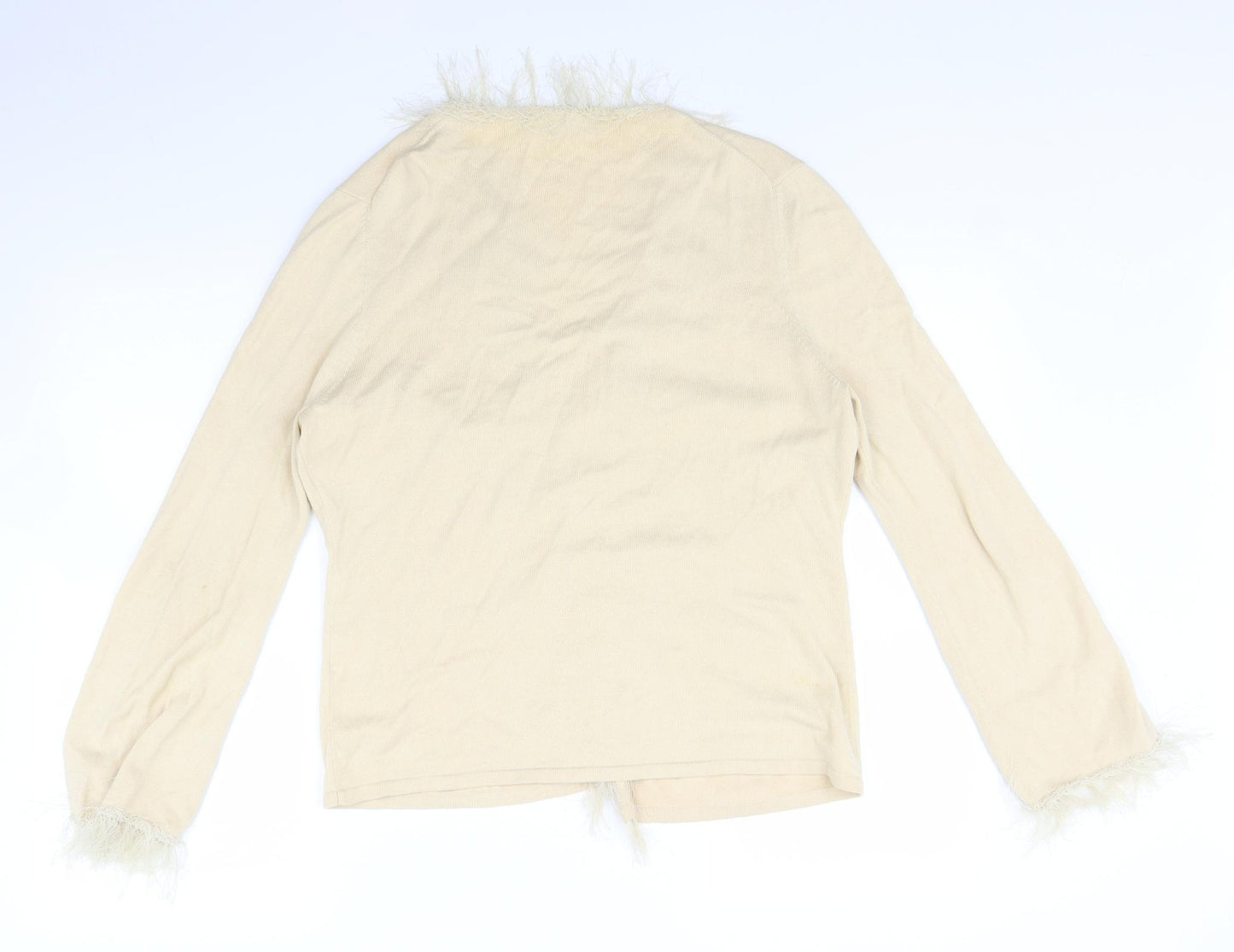Fenn Wright Manson Womens Ivory   Shrug Jumper Size XL
