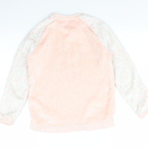George Girls Pink   Pullover Jumper Size 10-11 Years  - cat