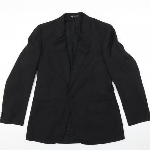Dormie Mens Black   Jacket Suit Jacket Size 40