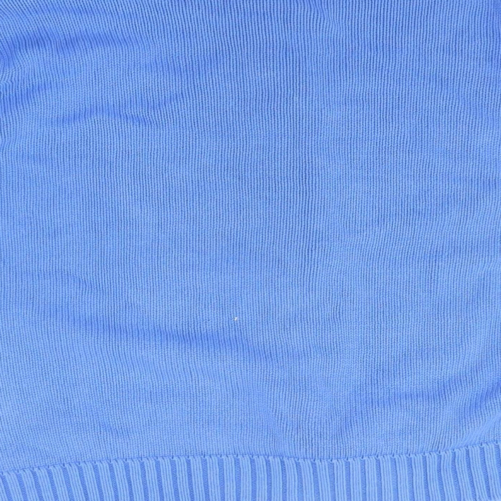 EWM Womens Blue  Knit Cardigan Jumper Size L