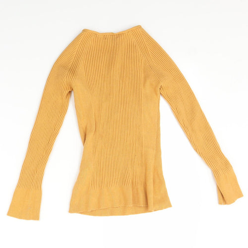 Primark Womens Yellow   Pullover Jumper Size M