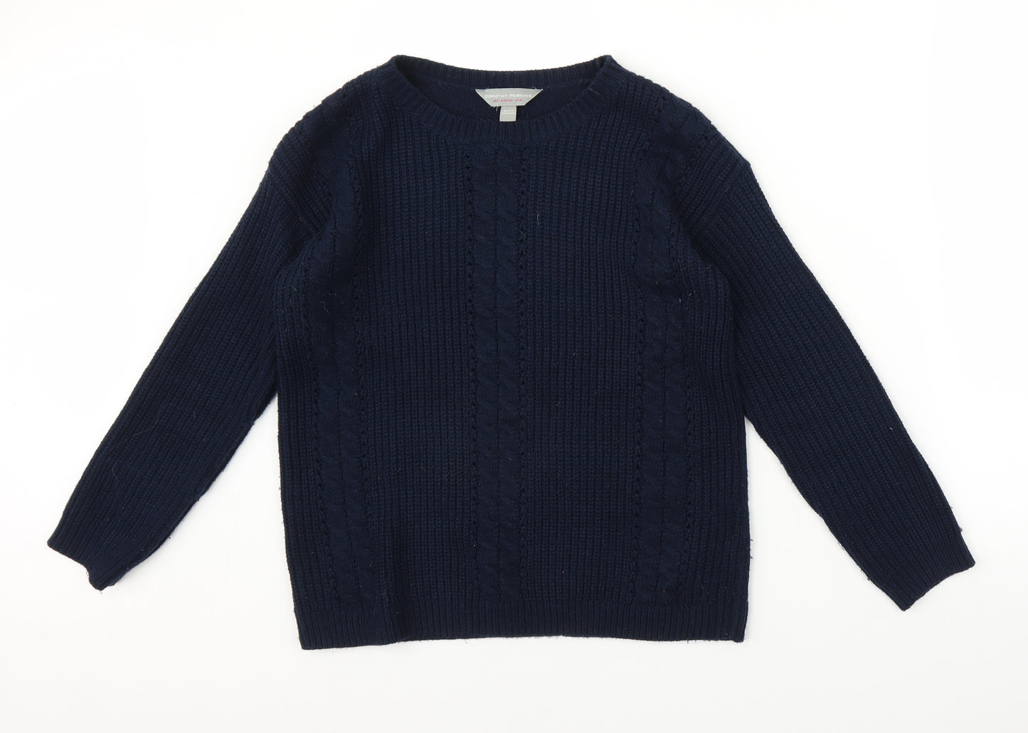 Dorothy Perkins Womens Blue  Knit Pullover Jumper Size 10