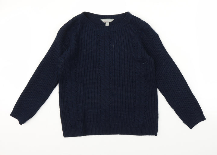 Dorothy Perkins Womens Blue  Knit Pullover Jumper Size 10