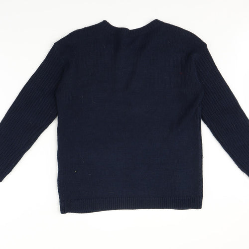 Dorothy Perkins Womens Blue  Knit Pullover Jumper Size 10