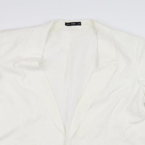 F&F Womens White   Jacket  Size 16