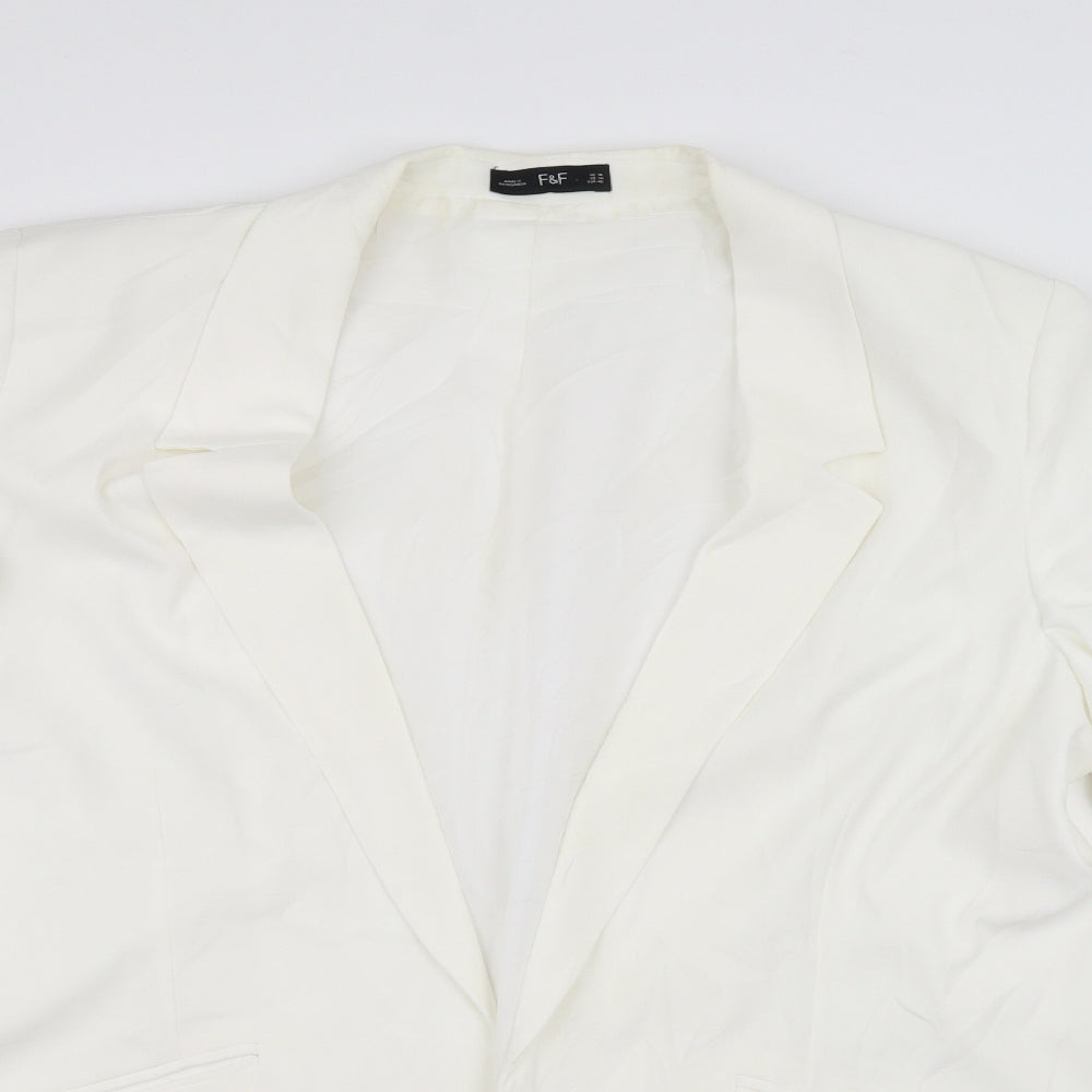 F&F Womens White   Jacket  Size 16