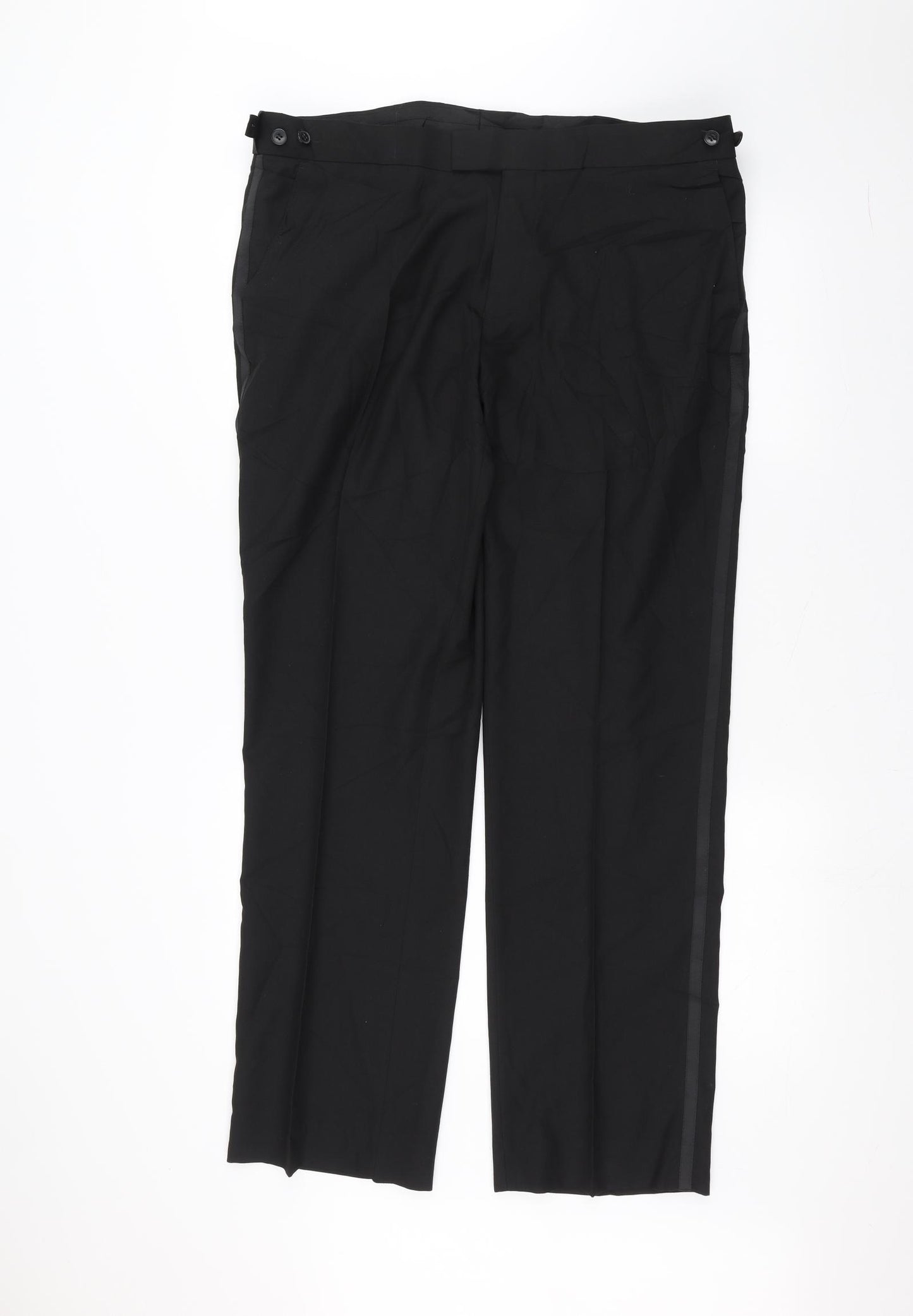 Preworn Mens Black   Trousers  Size 38 L30 in