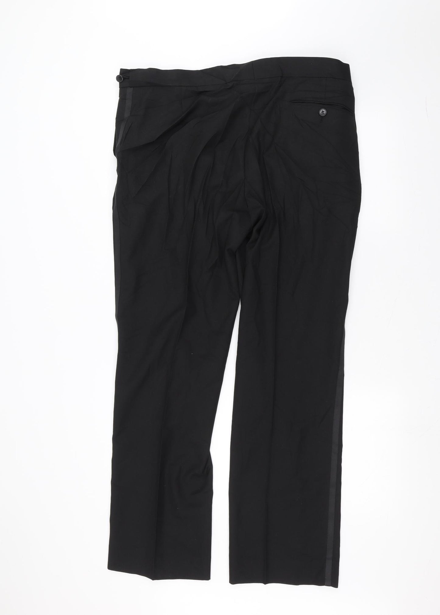 Preworn Mens Black   Trousers  Size 38 L30 in