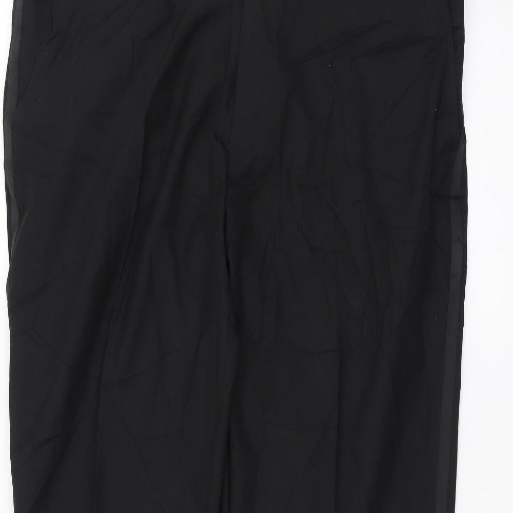 Preworn Mens Black   Trousers  Size 38 L30 in