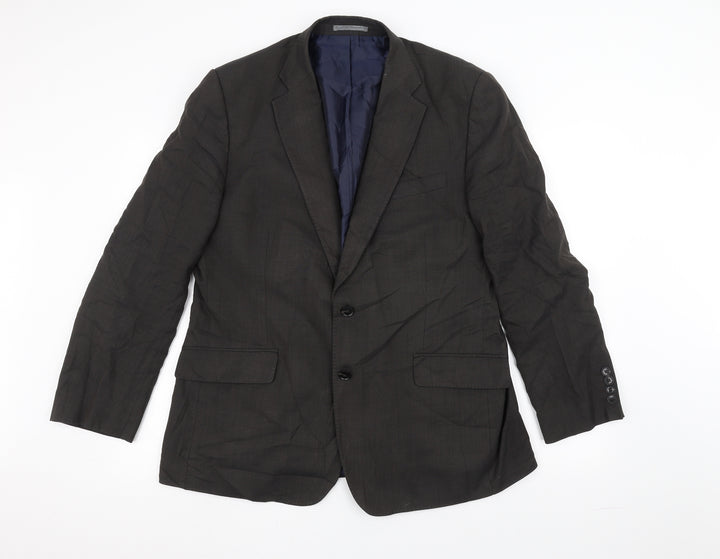 Marks and Spencer Mens Black Jacket Suit Jacket Size 42