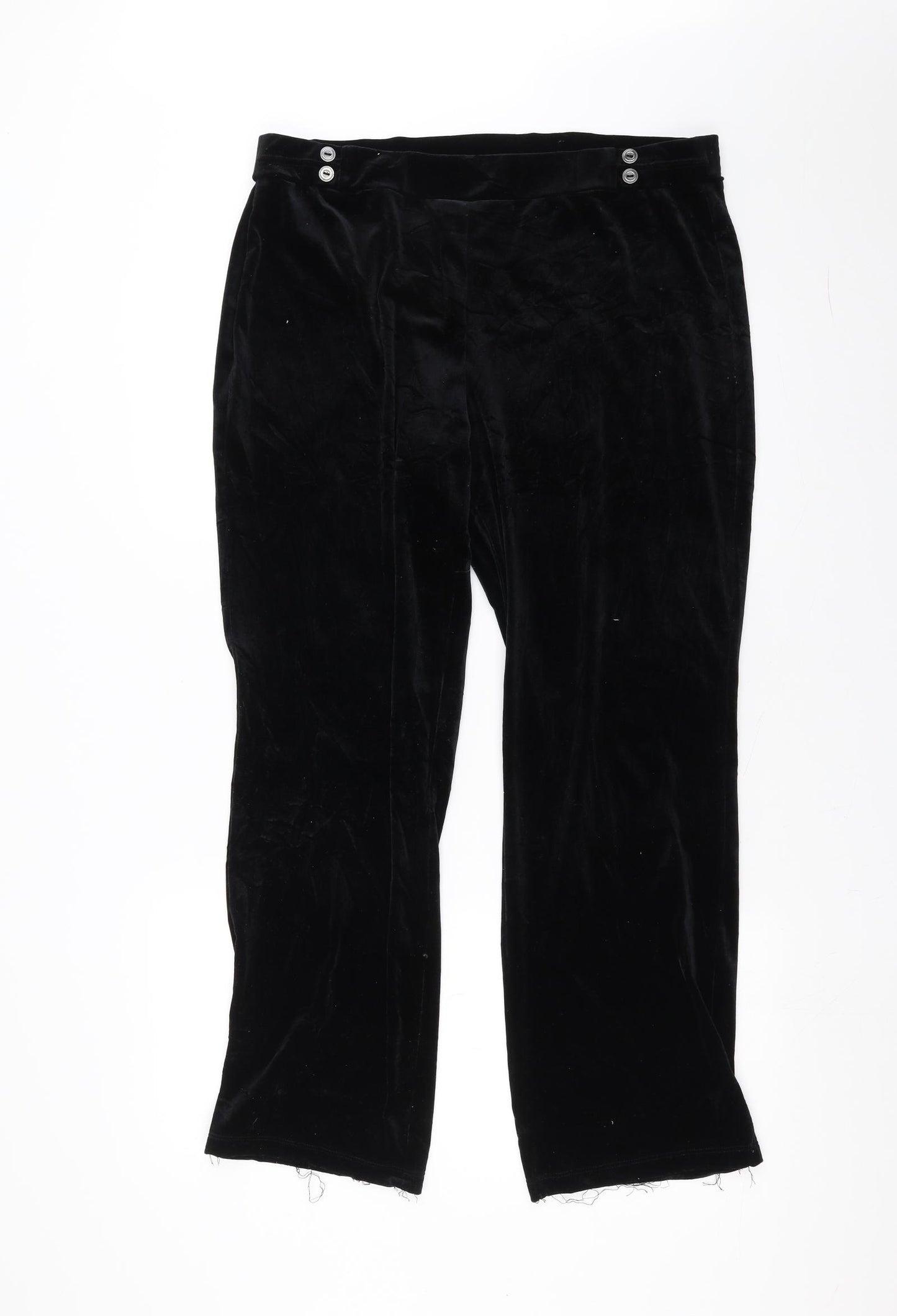Marks and Spencer Womens Black   Trousers  Size 16 L26 in