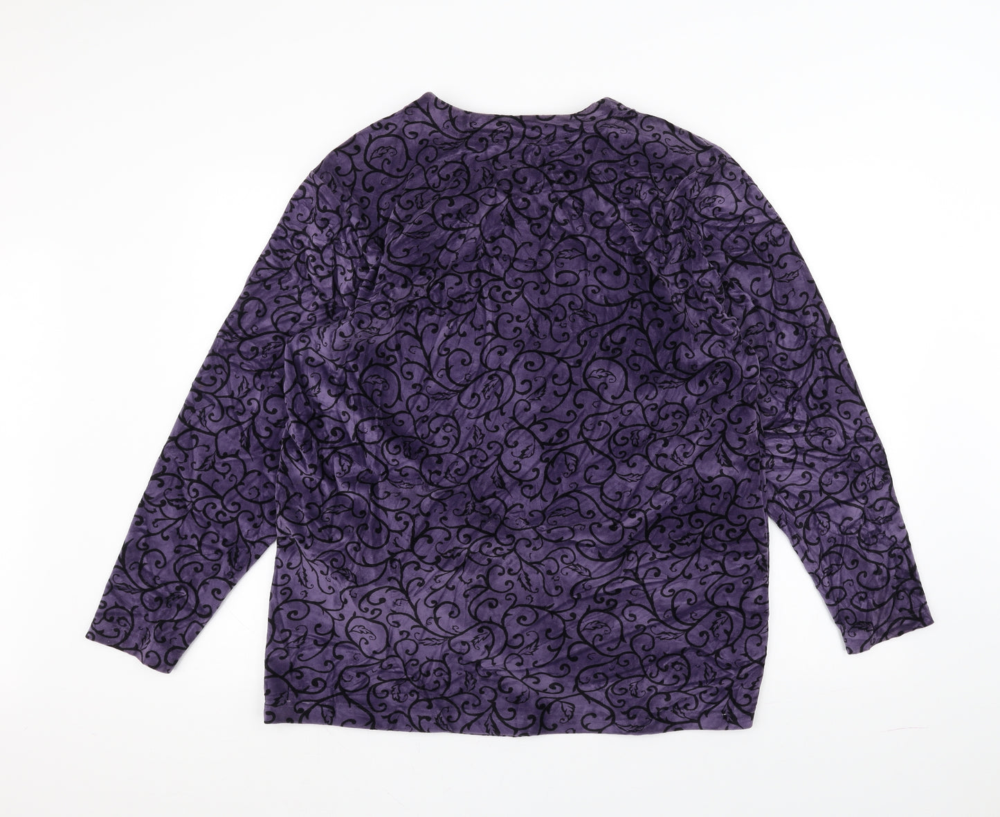 Fragile Womens Purple   Jacket Coatigan Size M