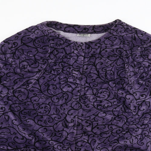 Fragile Womens Purple   Jacket Coatigan Size M