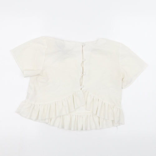 ASOS Womens White   Basic T-Shirt Size 10