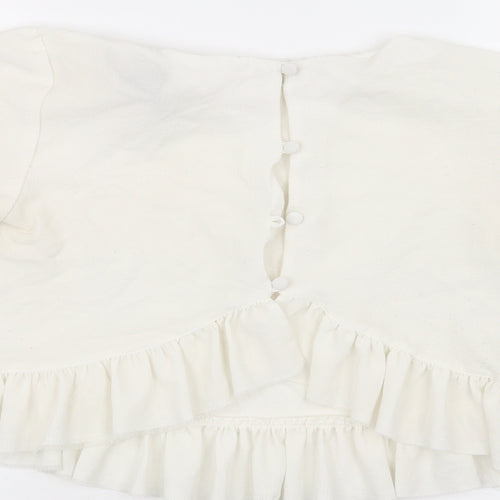 ASOS Womens White   Basic T-Shirt Size 10