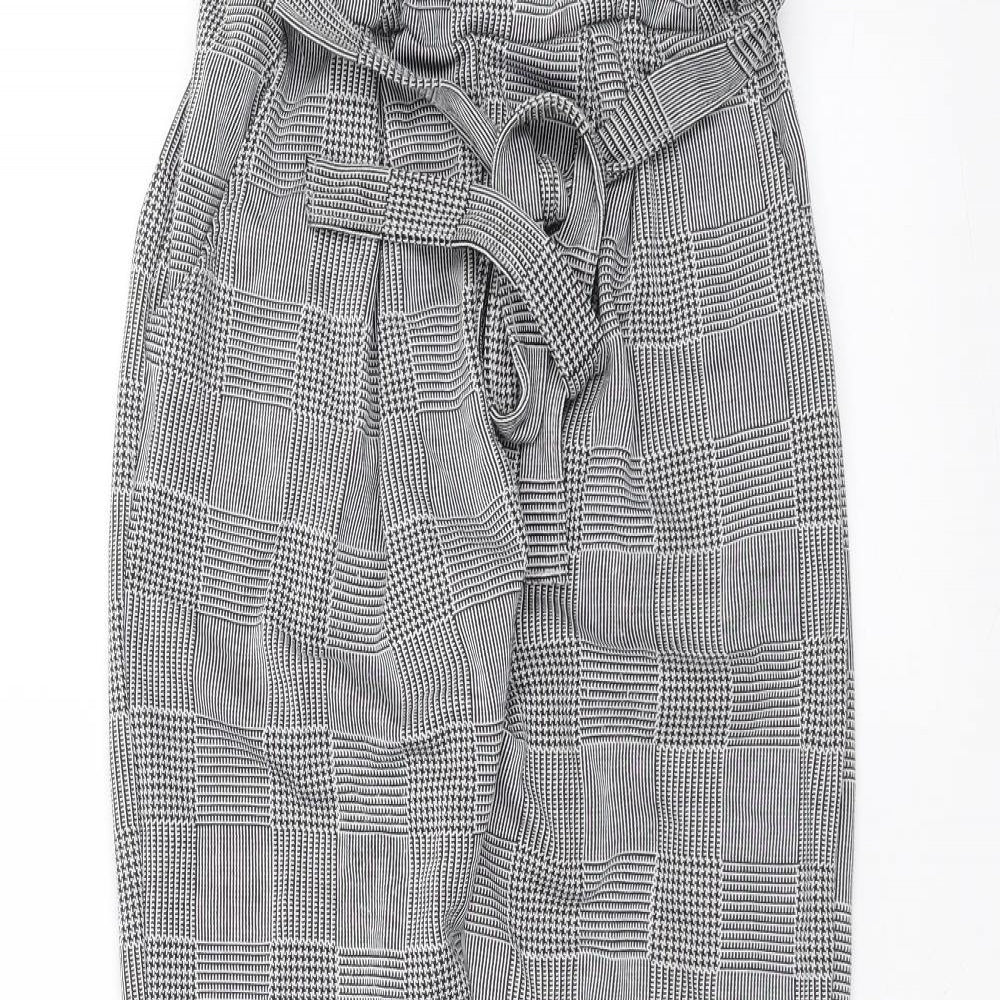 Prague Womens Black   Trousers  Size 8 L25 in