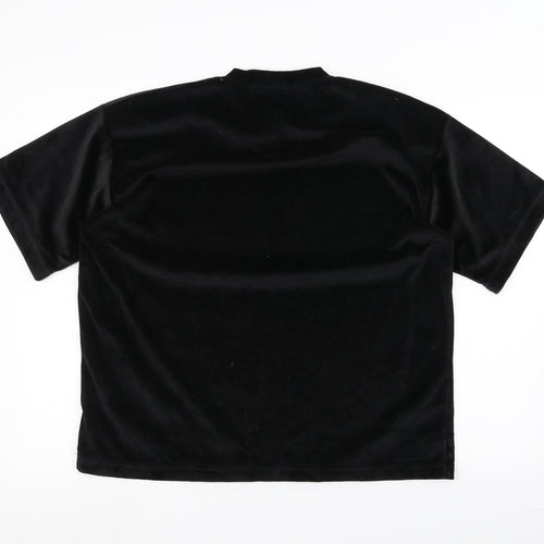 Identikit Mens Black    T-Shirt Size L