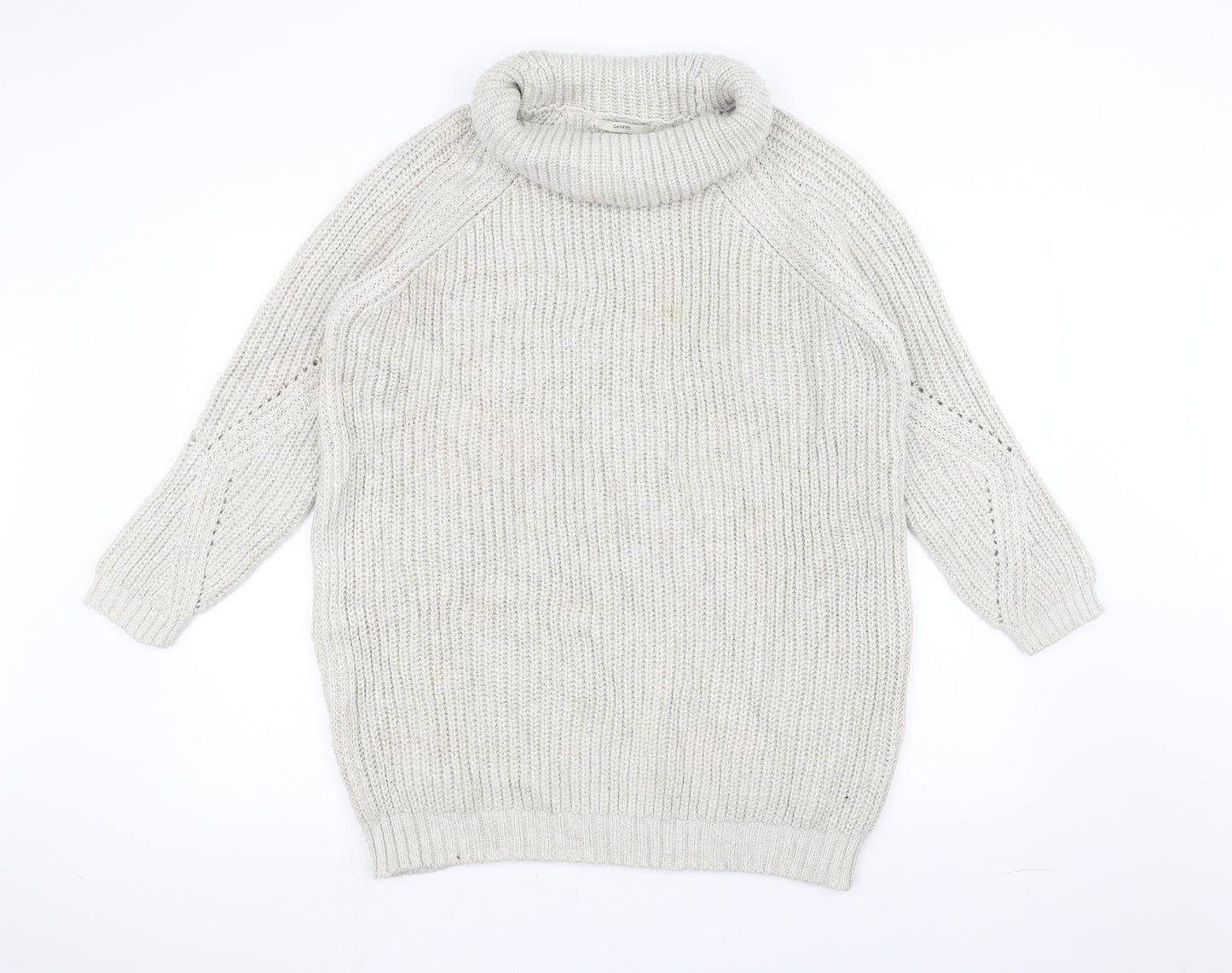 George Womens White  Knit Pullover Jumper Size L