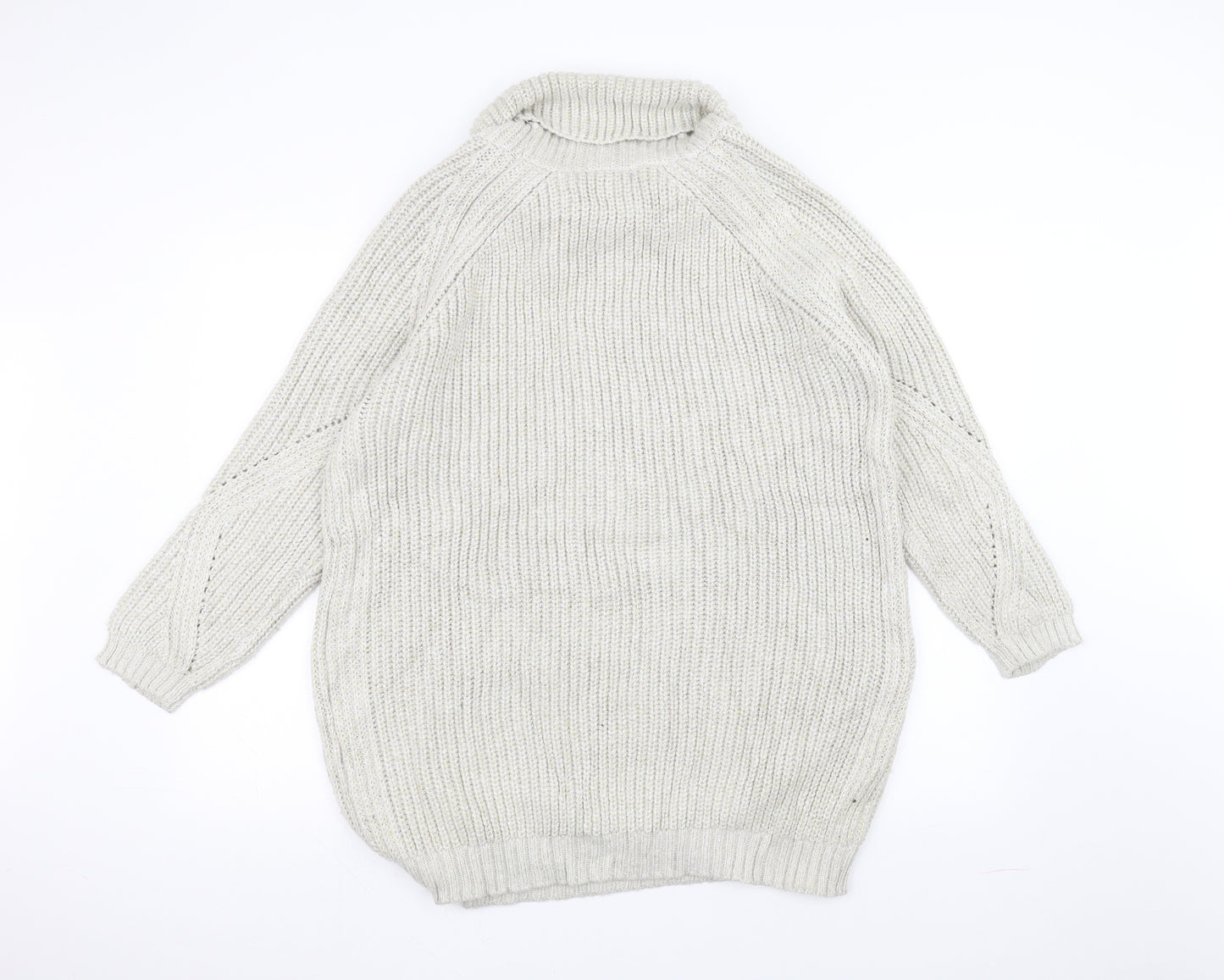 George Womens White  Knit Pullover Jumper Size L