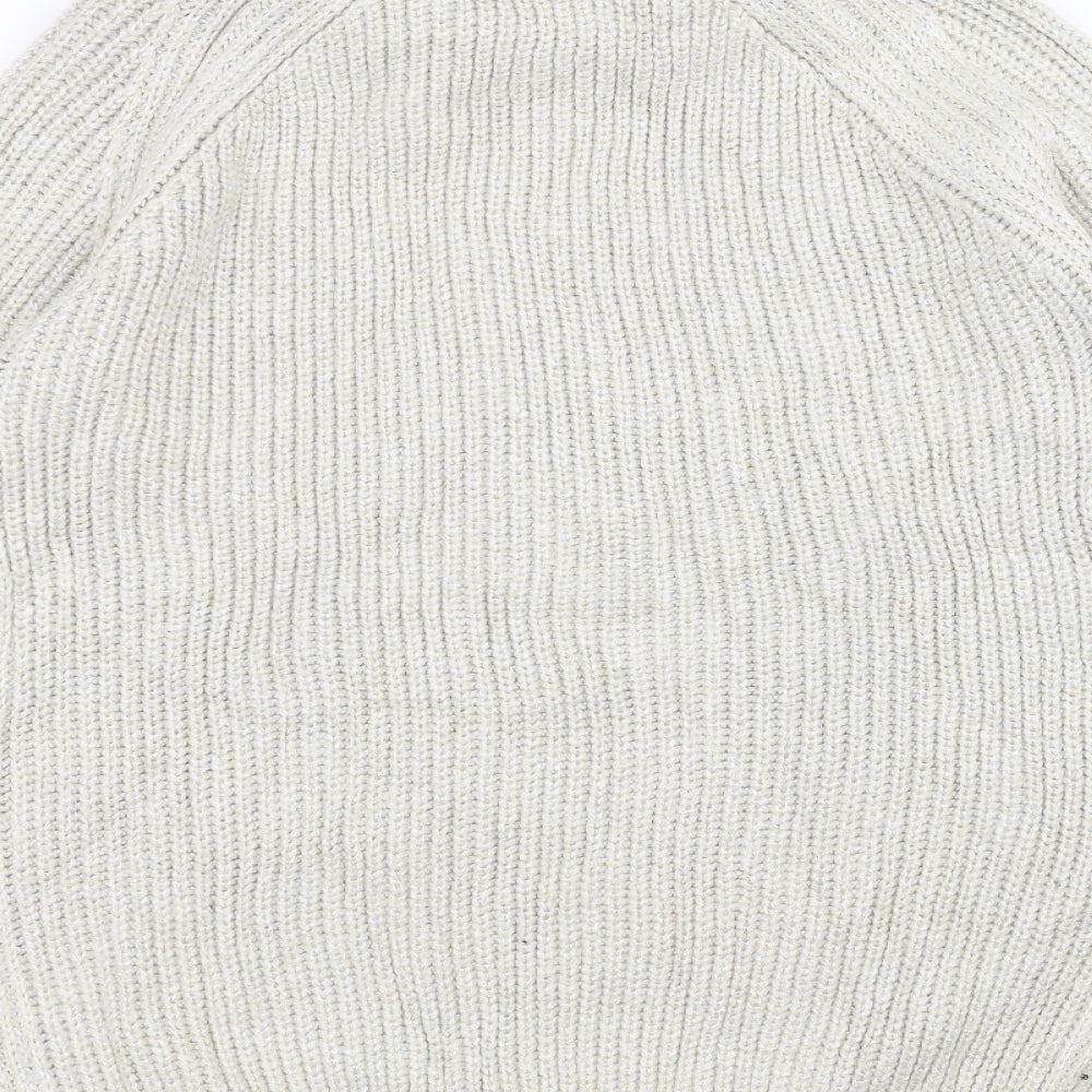 George Womens White  Knit Pullover Jumper Size L